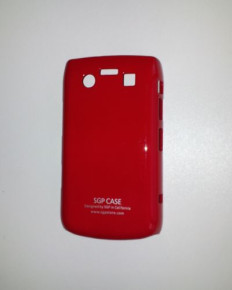 Твърд предпазен гръб SGP за Blackberry Bold 9700 червен